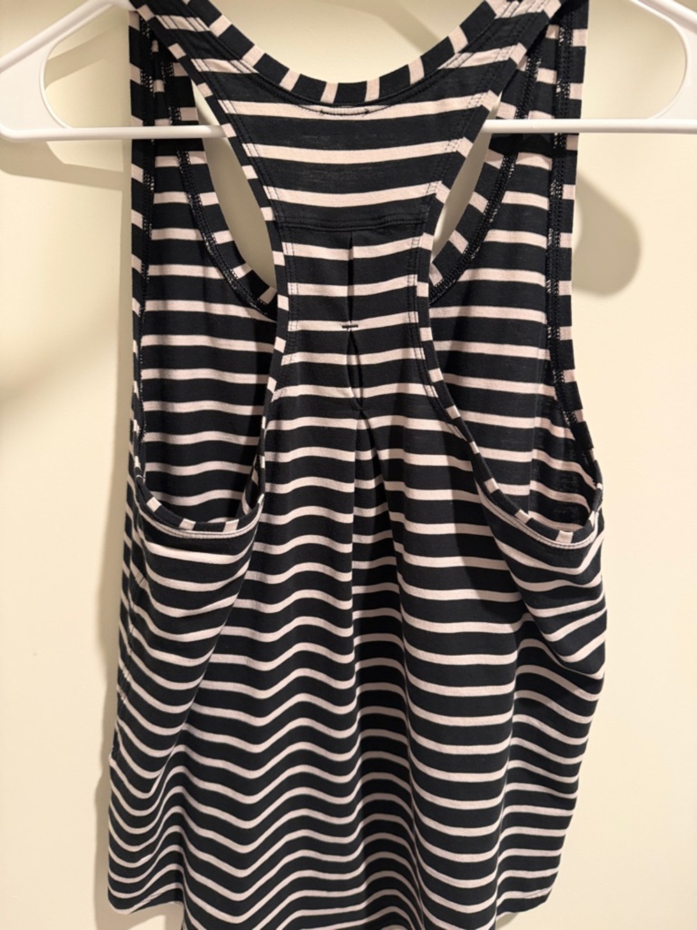 lululemon athletica Black and White Striped Racerback Tank - Picture 3 of 3